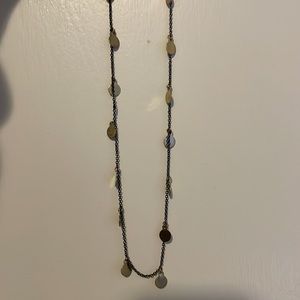 Long chain necklace, can be doubled. Brass. Perfect condition.